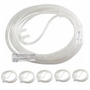 GlobalRoll Adult Nasal Cannula with Soft Plug - 5 Pack