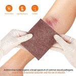 Silver Calcium Alginate Wound Dressings, 4"x5", 5 Packs