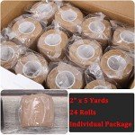 24 Pack 2" Brown Self-Adhesive Bandage Wrap