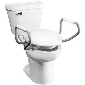 Bemis 3" Raised Toilet Seat with Handles, White