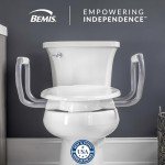 Bemis 3" Raised Toilet Seat with Handles, White