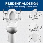 Bemis 3" Raised Toilet Seat with Handles, White
