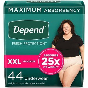 Depend Fresh Protection Women’s Bladder Leak Underwear - Blush