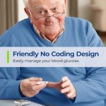 AUVON Blood Glucose Monitor Kit with Lancets & Strips