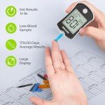 AUVON Blood Glucose Monitor Kit with Lancets & Strips