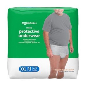 Amazon Basics Men's Maximum Absorbency Underwear, 14 Count