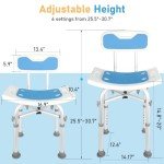 Adjustable Heavy Duty Shower Chair for Elderly