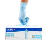 Henry Schein N300 Ice Blue Nitrile Exam Gloves