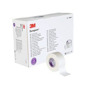 3M Durapore Surgical Tape, 1" x 10yd, Box of 12