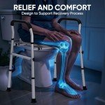 Adjustable Raised Toilet Seat with Handles