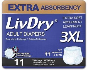 LivDry Extra Absorbency Adult Incontinence Underwear