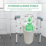 Elevated Toilet Seat with Handles - 450lbs Capacity