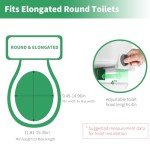Elevated Toilet Seat with Handles - 450lbs Capacity