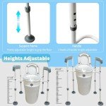 Elevated Toilet Seat with Handles - 450lbs Capacity