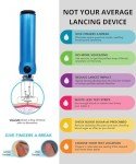 Genteel Plus No-Prick Blood Testing Device - Blue