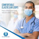 Dynarex Procedure Masks - Triple-Pleated Face Masks with Ear Loops & Nose Strip - Disposable Medical Mask, Face Protection for Hospital - 50 per Box– Blue