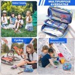 Travel First Aid Kit for Kids and Adults, 143 Pieces All-Purpose Emergency First Aid Kit for Home, Car, Diaper Bag, Camping & Hiking