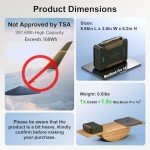 EASYLONGER CPAP Battery Backup ES960, 297.6Wh LiFePO4 CPAP Battery for ResMed S9, AirSense 10, AirSense 11, AirCurve 10, AirMini, Philips DreamStation, Emergency CPAP Power Supply for Camping Outdoors