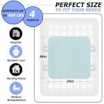2 Pack Bed Pads for Incontinence Washable Positioning Bed Pad with Handles, Reusable Underpads Absorbent with 4-Layer Waterproof Underpads for Incontinence, Elderly Bedridden (34×36 Inch - 2 Pack)