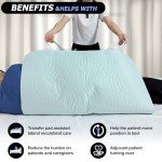 2 Pack Bed Pads for Incontinence Washable Positioning Bed Pad with Handles, Reusable Underpads Absorbent with 4-Layer Waterproof Underpads for Incontinence, Elderly Bedridden (34×36 Inch - 2 Pack)