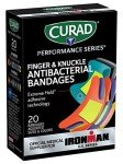 Curad Ironman Antibacterial Bandages, 20 Count