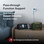 EASYLONGER CPAP Battery Backup ES960, 297.6Wh LiFePO4 CPAP Battery for ResMed S9, AirSense 10, AirSense 11, AirCurve 10, AirMini, Philips DreamStation, Emergency CPAP Power Supply for Camping Outdoors