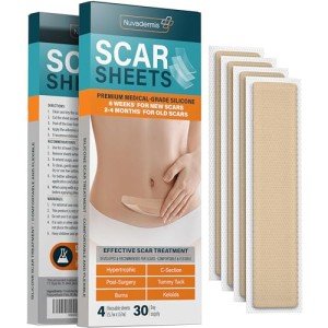 NUVADERMIS Extra Long Medical Silicone Scar Sheets