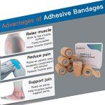 Self-Adhesive Cohesive Wrap Bandages - 6 Count