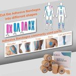 Self-Adhesive Cohesive Wrap Bandages - 6 Count