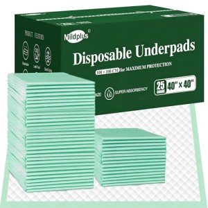 Extra Large Waterproof Disposable Bed Pads - 10 Pack