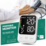 Blood Pressure Monitor with Adjustable Cuff and Memory