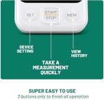 Blood Pressure Monitor with Adjustable Cuff and Memory