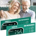 Blood Pressure Monitor with Adjustable Cuff and Memory