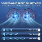 Anti Snoring Device,Twin Turbine Electric Anti Snoring Suitable,Adjustable Wind Speed Stop Snoring Solution, Stop Snoring Nose Dilator Nose Ventilation for Men/Women