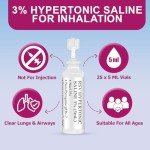 3% Saline Solution for Nebulizers - 25 Vials