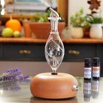 Aromatherapy Nebulizer - Premium Wood & Glass Diffuser