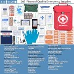 Survivor 265-Piece First Aid Kit for Emergencies