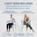 Elevated Toilet Seat with Handles for Seniors