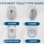 Elevated Toilet Seat with Handles for Seniors