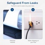 Mask and Tube Hanger Mat for CPAP - Supplies for CPAP for Bedside Organization with Clean Mask Dust Cover - CPAP Hose Holder for Nightstand (Black 2.0)