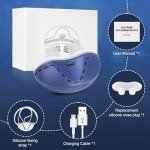 Anti Snoring Device,Twin Turbine Electric Anti Snoring Suitable,Adjustable Wind Speed Stop Snoring Solution, Stop Snoring Nose Dilator Nose Ventilation for Men/Women