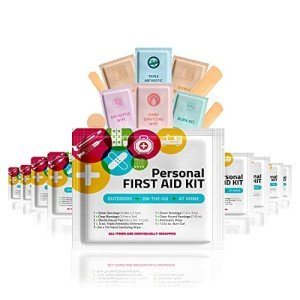 Travel Size First Aid Kit - 10 Pack