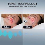 Anti Snoring Devices, Anti Snoring Device with Smart Throat Pulse, Electric Sleep Apnea Devices for Best Sleep,Comfortable Snoring Solution for Men and Women, Safe & Effective& Easy(Black)