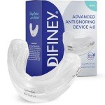 Difiney Advanced Anti Snoring Device 4.0: Anti Snoring Mouthpiece Device Mouth Guard - Effective Anti Snore Solution for Men and Women - Customizable Adjustable Comfortable - Patent Pending Design