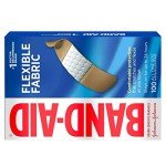 Band-Aid Brand Flexible Fabric Adhesive Bandages for Wound Care and First Aid, All One Size, 100 Count