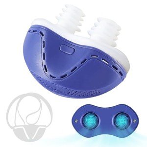 Anti Snoring Devices - Snoring Solution - Mini Anti Snoring Sleep Aid - Upgraded Variable Speed Mini Anti Snoring - Double Eddy Current Nasal Dilators - Blue