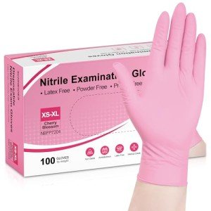 Schneider Cherry Blossom Nitrile Exam Gloves, 100-ct