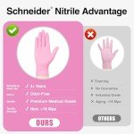 Schneider Cherry Blossom Nitrile Exam Gloves, 100-ct