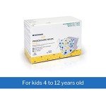 McKesson Kids' Face Masks, Blue & Yellow Polka Dots