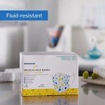 McKesson Kids' Face Masks, Blue & Yellow Polka Dots